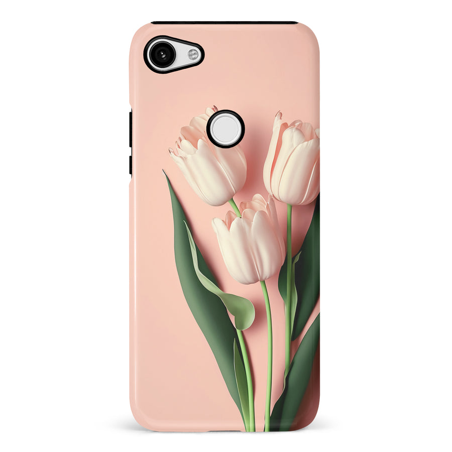Google Pixel 3 Floral Phone Case in Pink