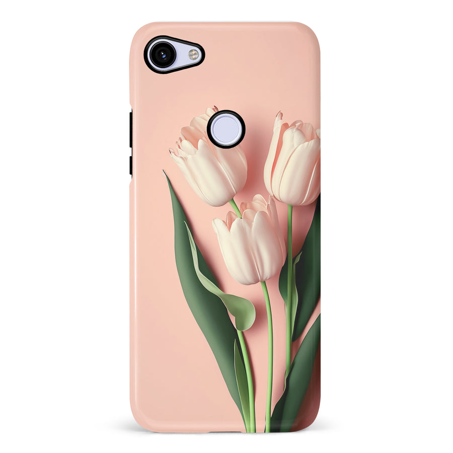 Google Pixel 3A Floral Phone Case in Pink