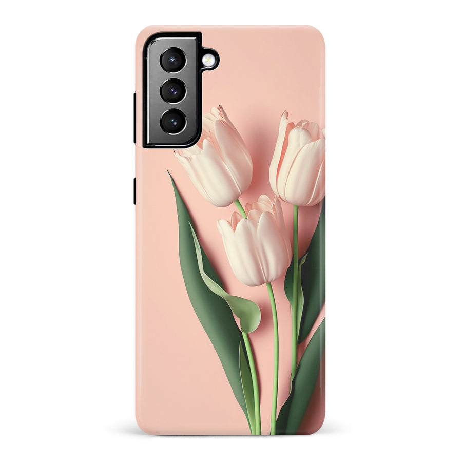 Samsung Galaxy S21 Plus Floral Phone Case in Pink