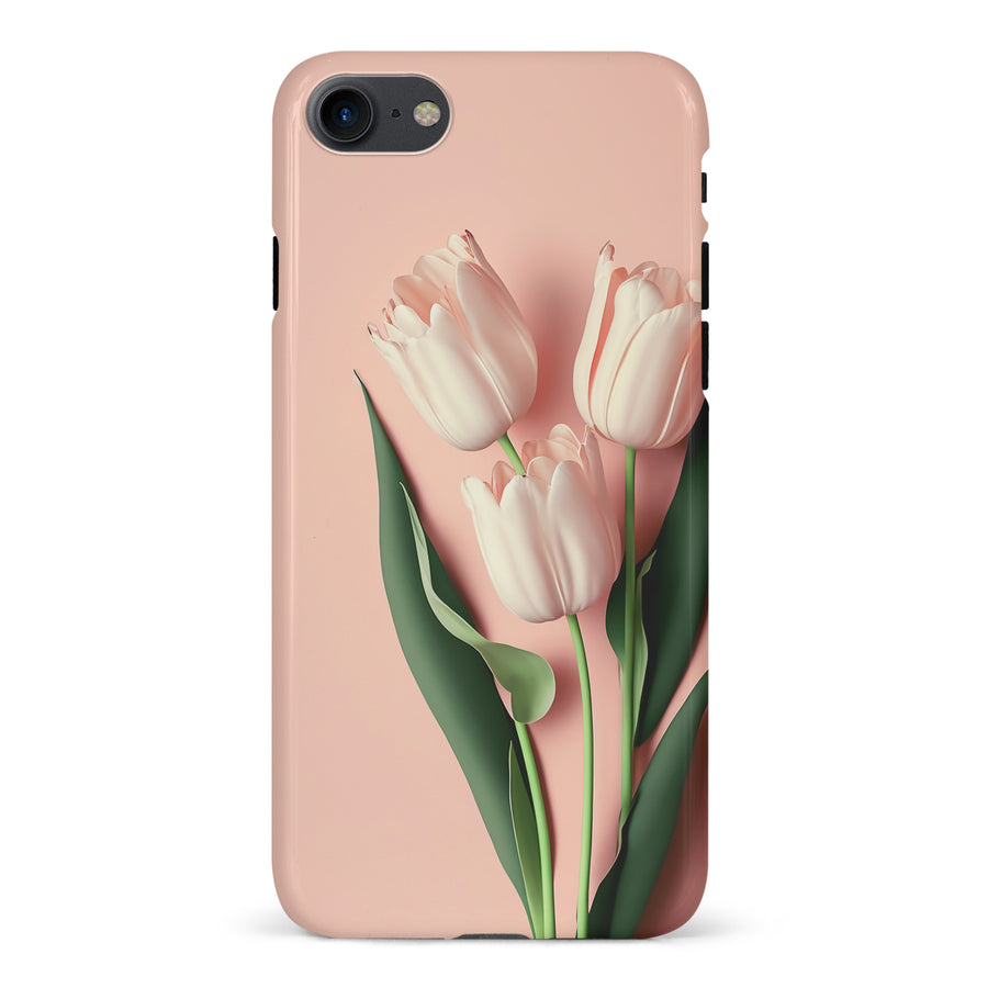 iPhone 7/8/SE Floral Phone Case in Pink