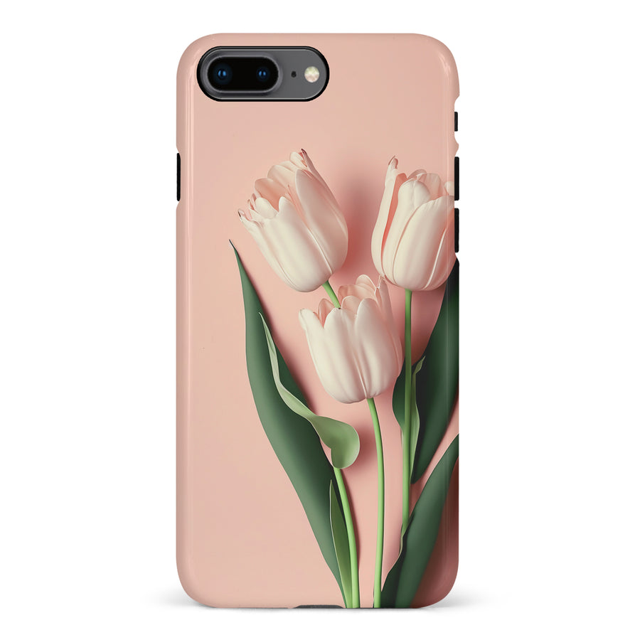 iPhone 8 Plus Floral Phone Case in Pink
