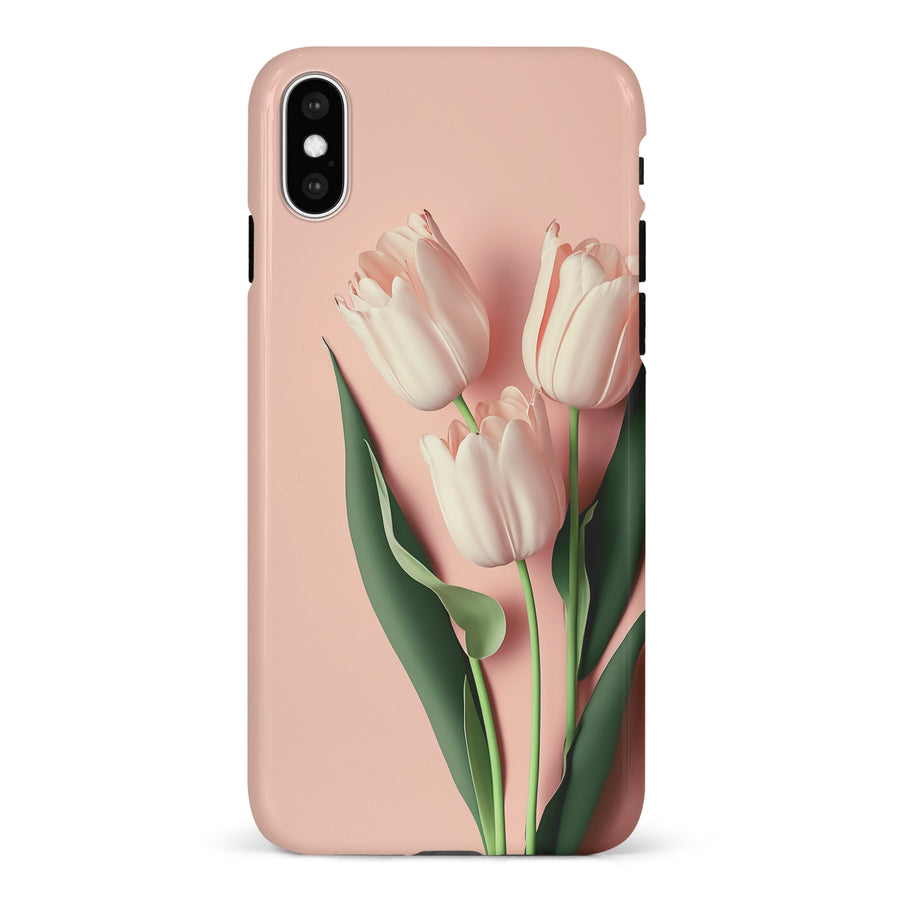 iPhone X/XS Floral Phone Case in Pink