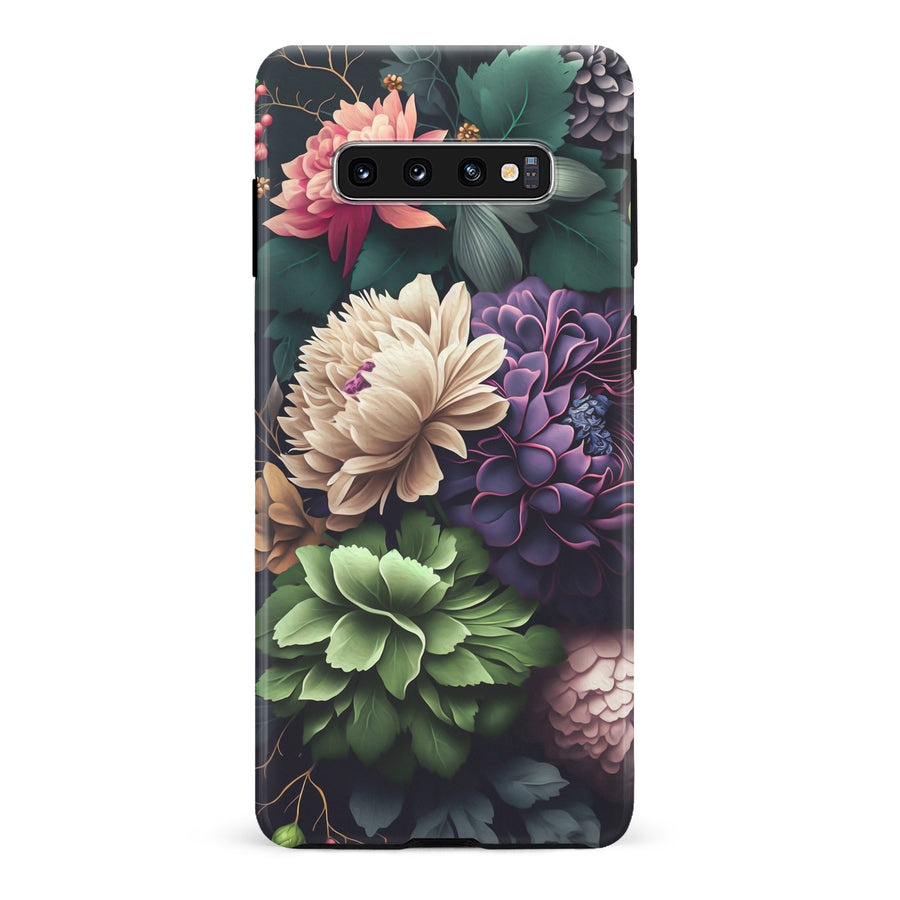 Samsung Galaxy S10 Carnation Phone Case in Black