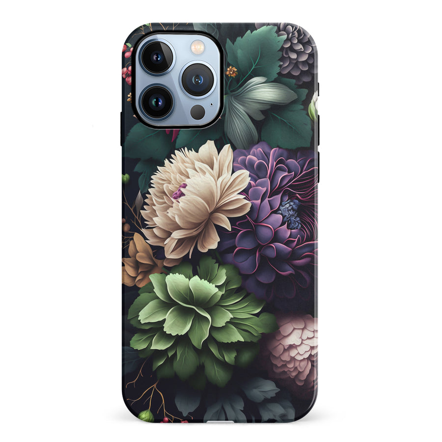 iPhone 12 Pro Carnation Phone Case in Black