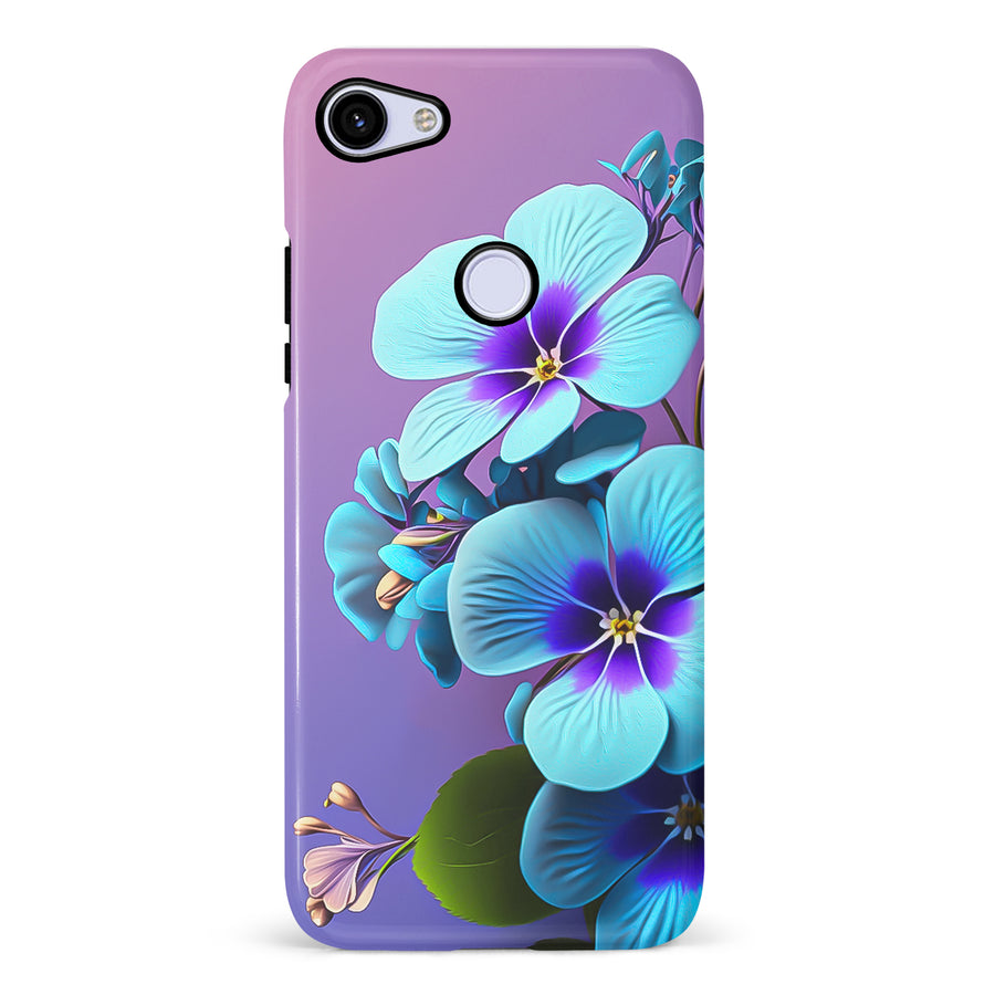 Google Pixel 3A Pansy Floral Phone Case