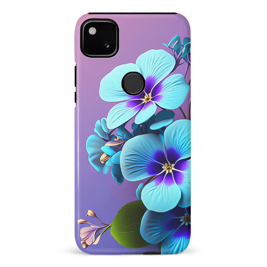 Google Pixel 4A Pansy Floral Phone Case