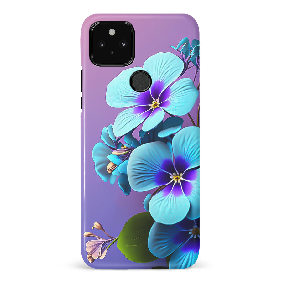 Google Pixel 5 Pansy Floral Phone Case