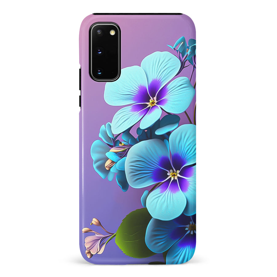 Samsung Galaxy S20 Pansy Floral Phone Case