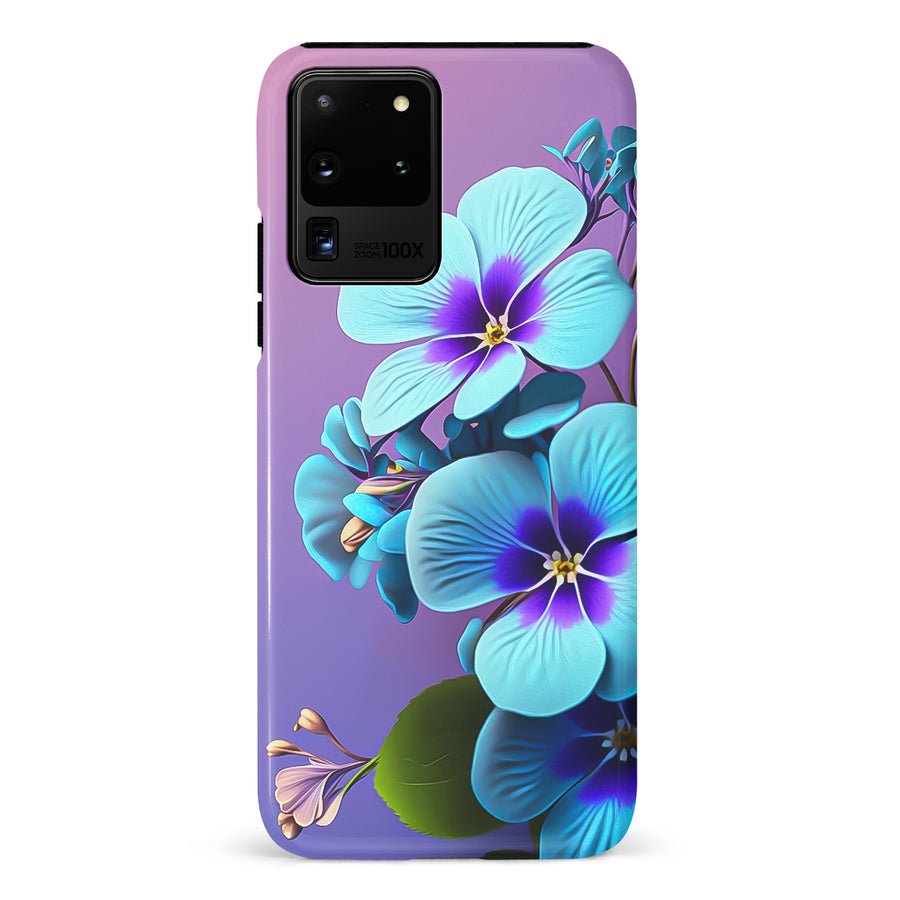 Samsung Galaxy S20 Ultra Pansy Floral Phone Case