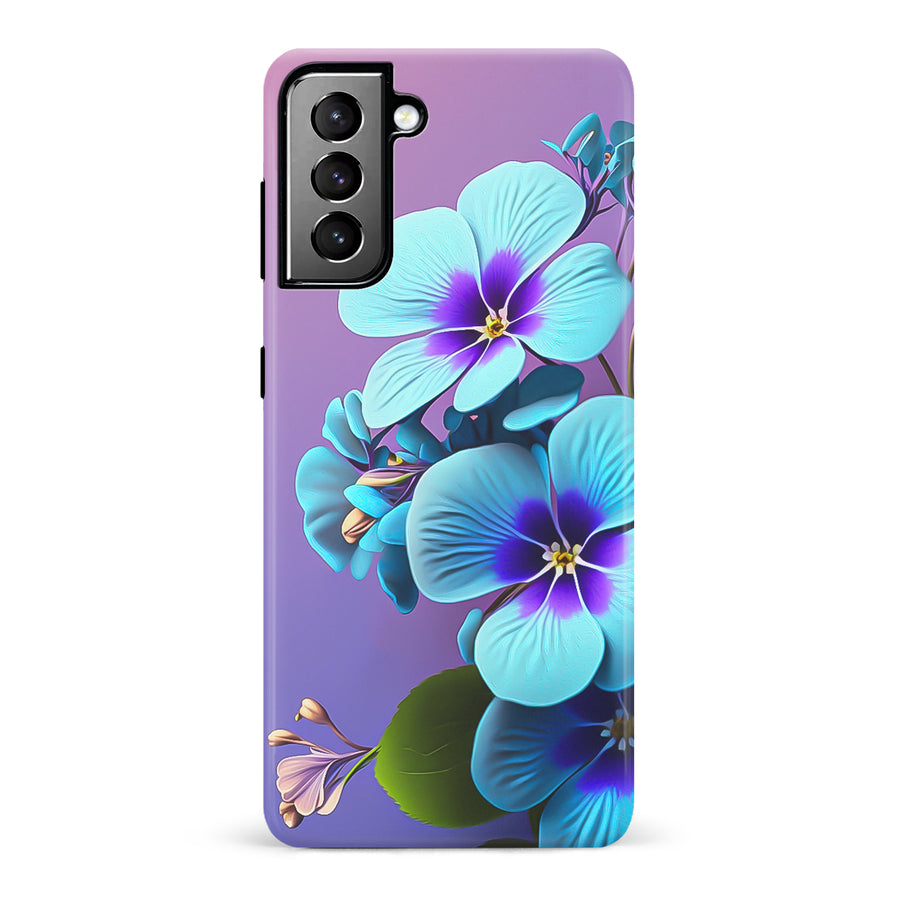 Samsung Galaxy S21 Plus Pansy Floral Phone Case