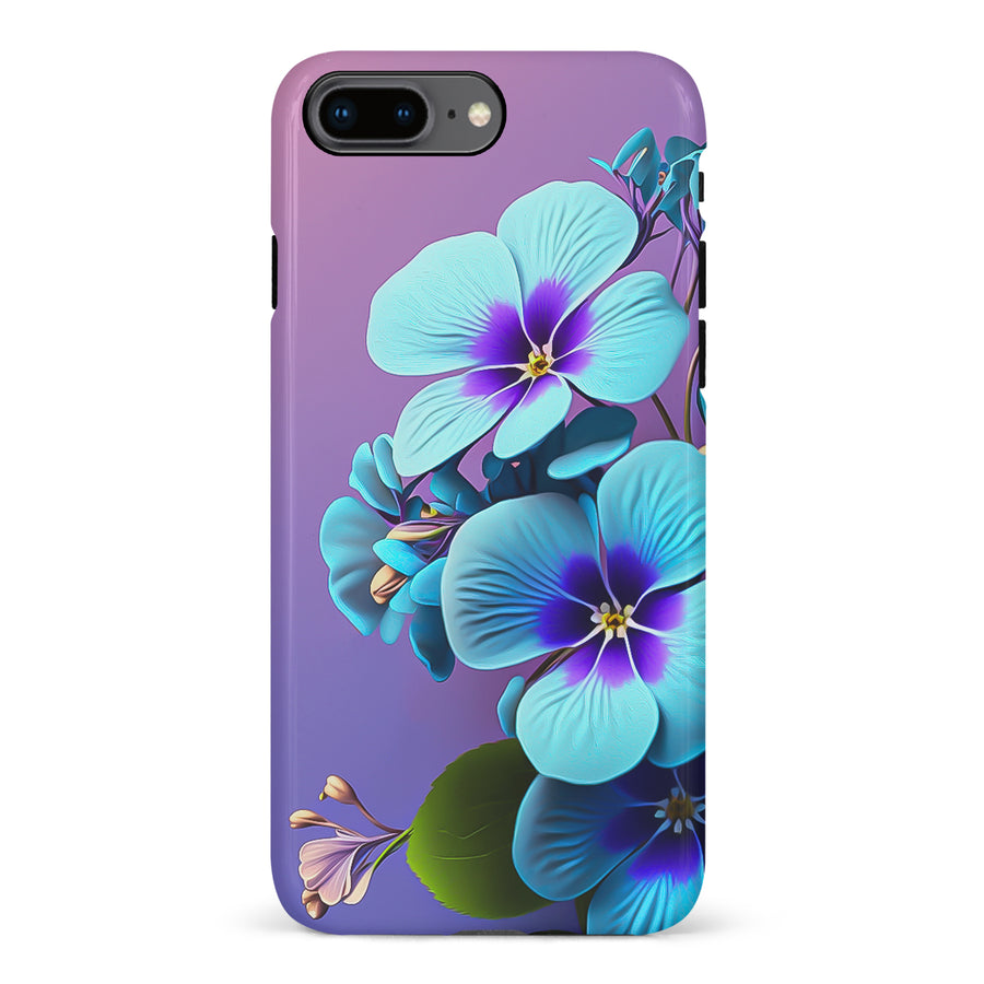 iPhone 8 Plus Pansy Floral Phone Case