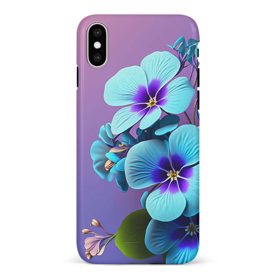 iPhone X/XS Pansy Floral Phone Case