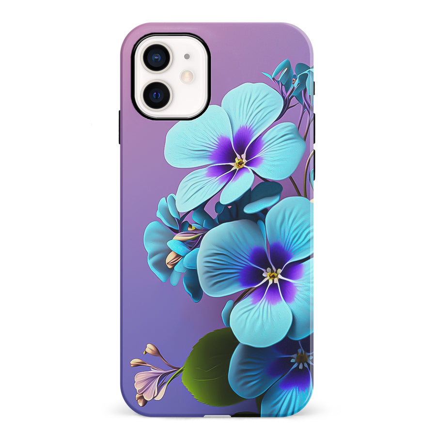 iPhone 12 Mini Pansy Floral Phone Case
