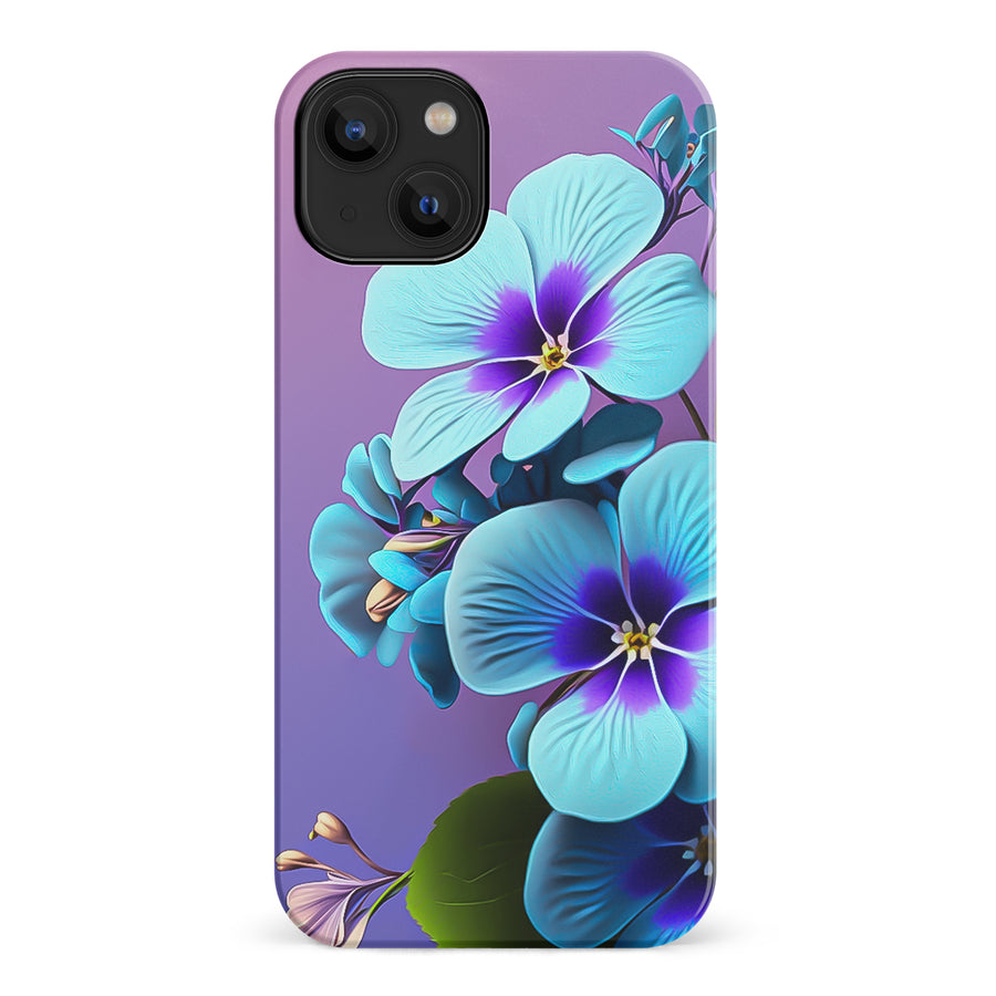 iPhone 14 Pansy Floral Phone Case