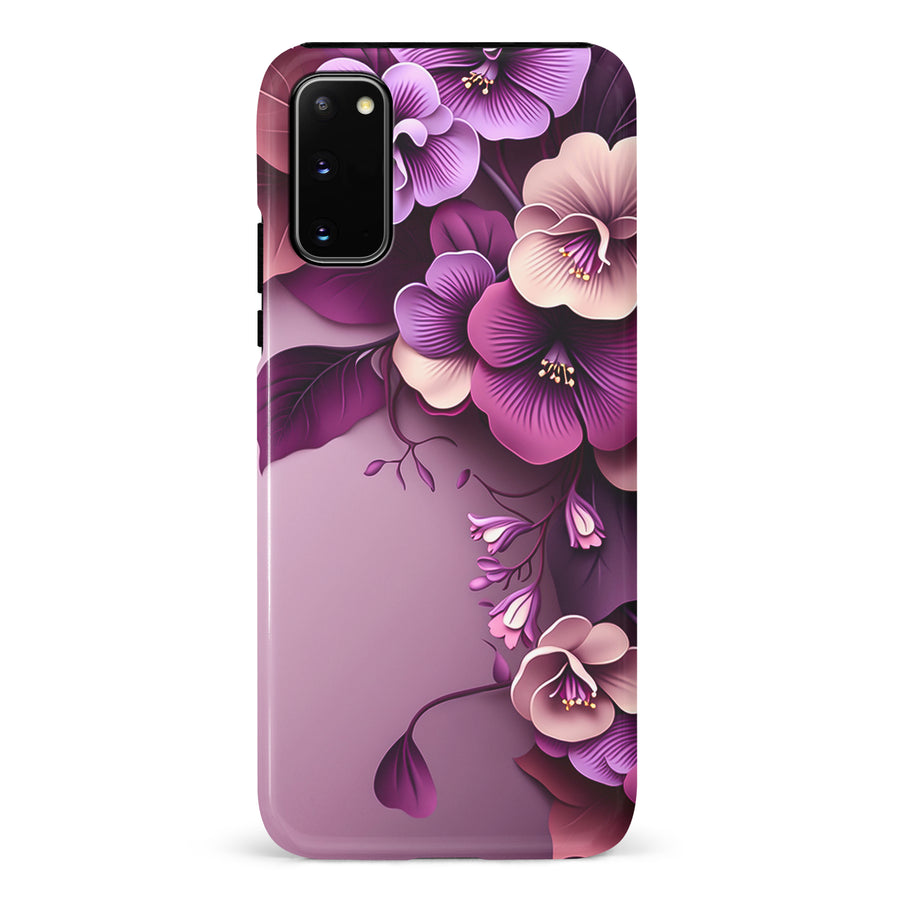 Samsung Galaxy S20 Hibiscus Phone Case in Purple