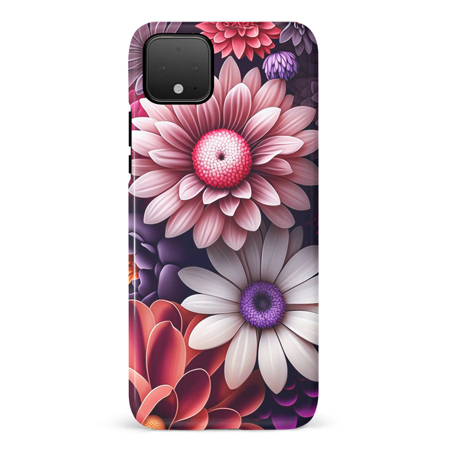 Google Pixel 4 Daisy Phone Case in Purple