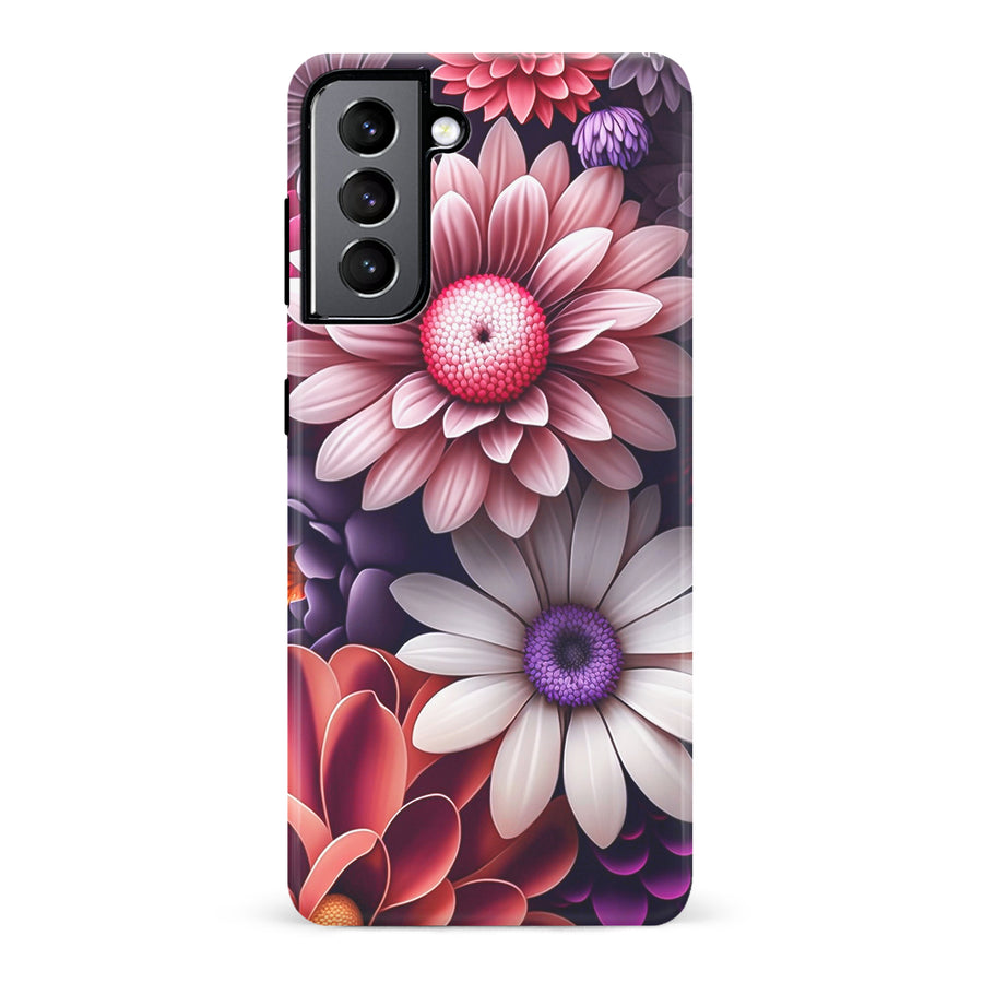 Samsung Galaxy S22 Daisy Phone Case in Purple