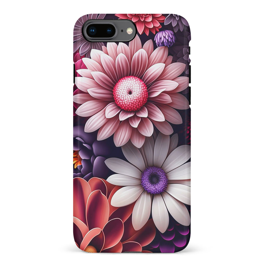 iPhone 8 Plus Daisy Phone Case in Purple