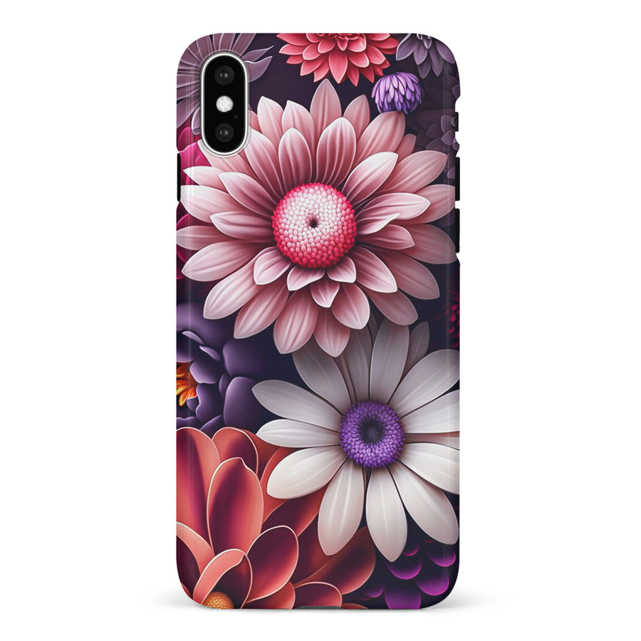 iPhone X/XS Daisy Phone Case in Purple