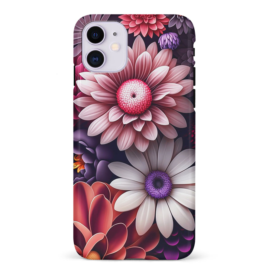 iPhone 11 Daisy Phone Case in Purple