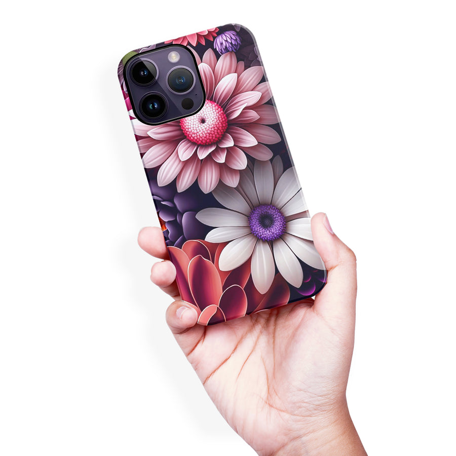 iPhone 14 Pro Max Daisy Phone Case in Purple