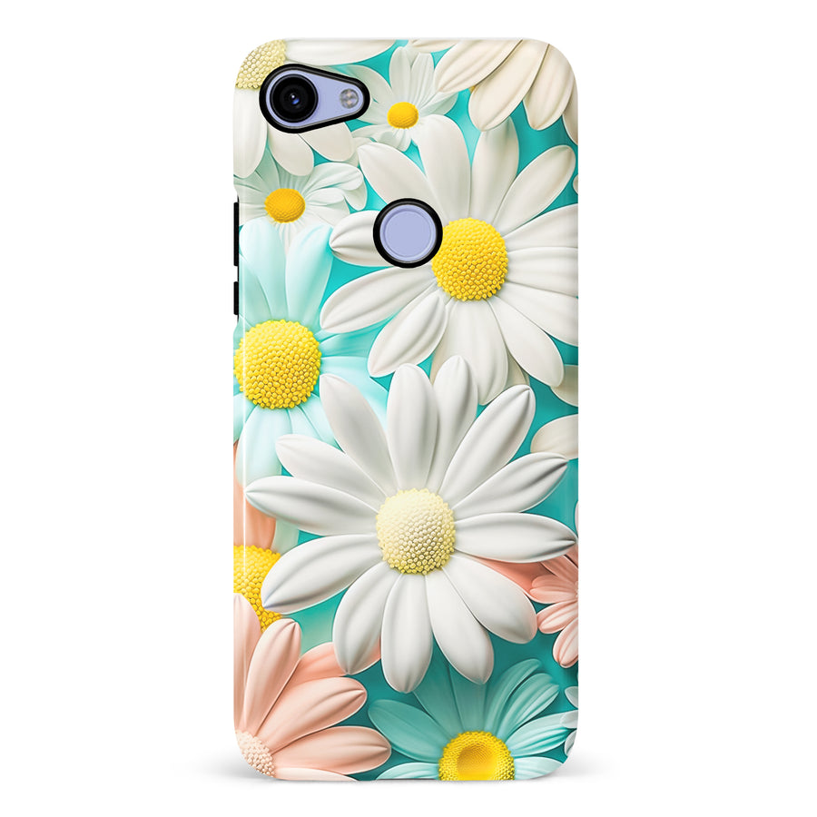 Google Pixel 3A XL Floral Phone Case in White