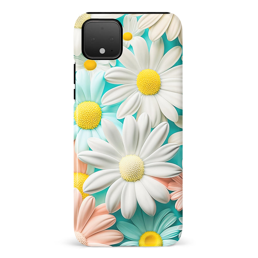 Google Pixel 4 XL Floral Phone Case in White