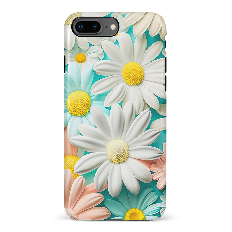 iPhone 8 Plus Floral Phone Case in White