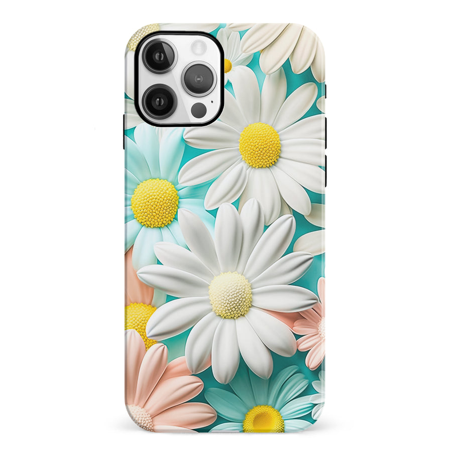 iPhone 12 Floral Phone Case in White