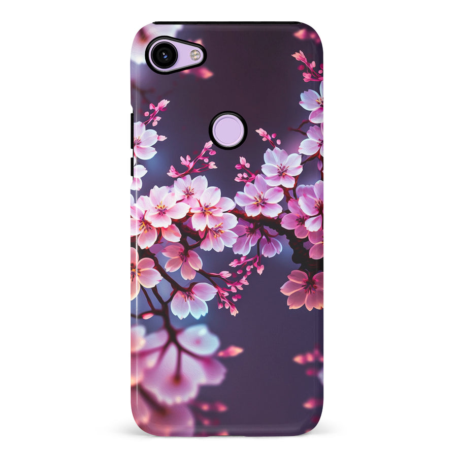 Google Pixel 3 Cherry Blossom Phone Case in Purple