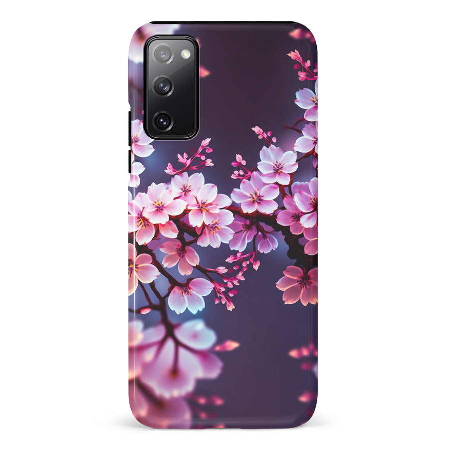Samsung Galaxy S20 FE Cherry Blossom Phone Case in Purple