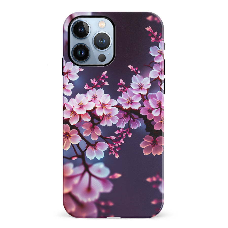iPhone 12 Pro Cherry Blossom Phone Case in Purple