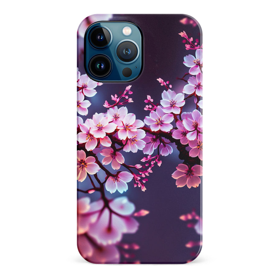 iPhone 12 Pro Max Cherry Blossom Phone Case in Purple