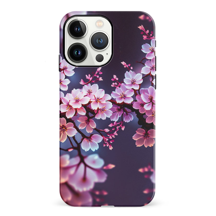 iPhone 13 Pro Cherry Blossom Phone Case in Purple