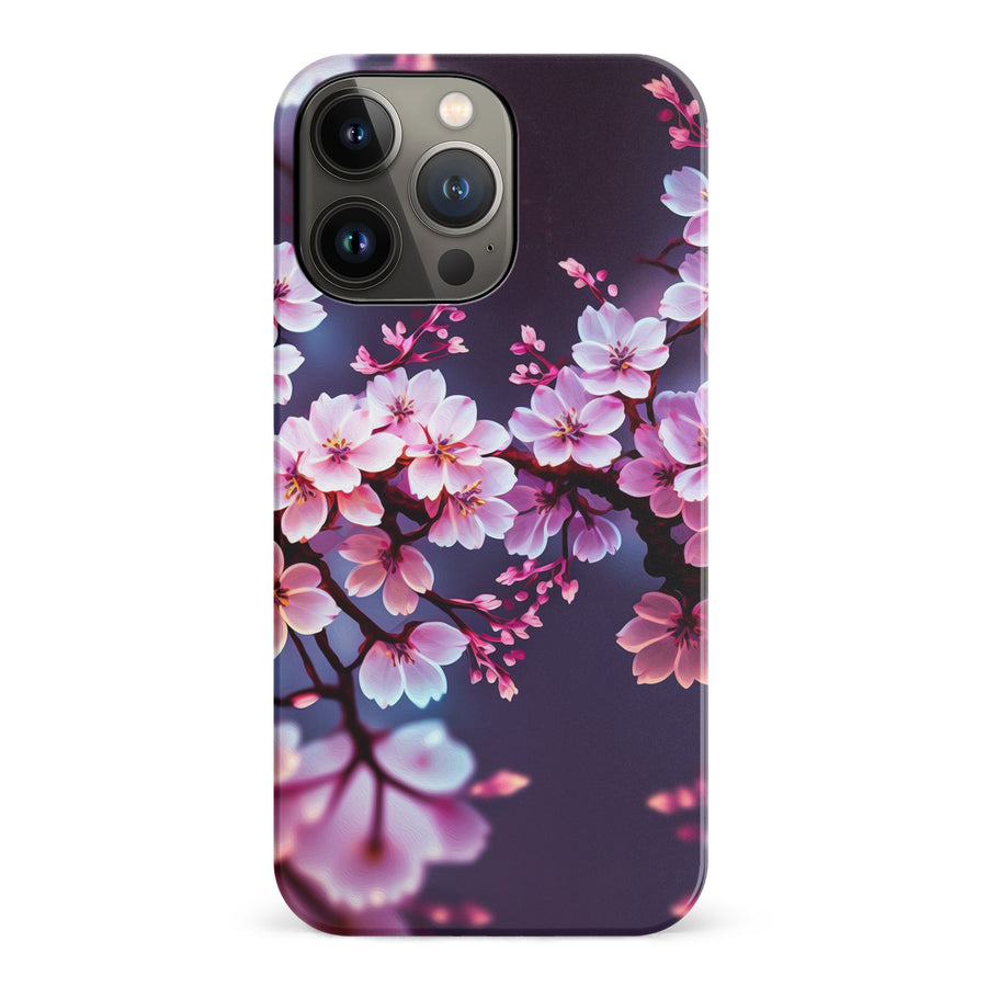 iPhone 14 Pro Cherry Blossom Phone Case in Purple