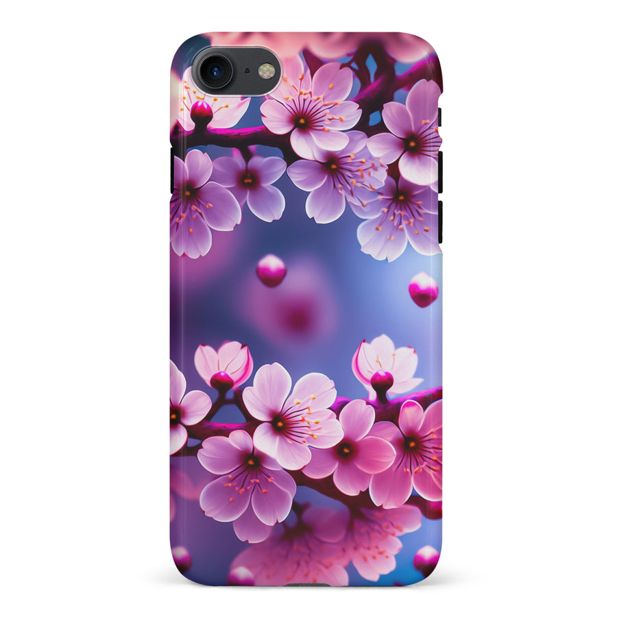 iPhone 7/8/SE Sakura Phone Case in Purple