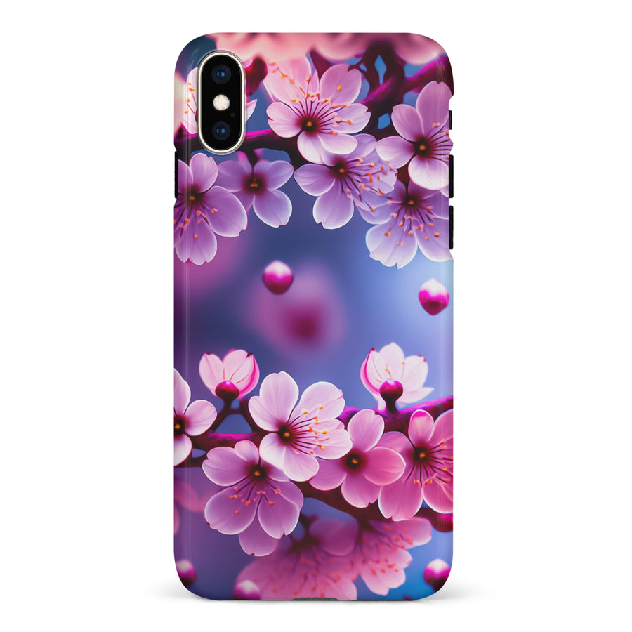 iPhone XS Max Sakura Phone Case in Purple