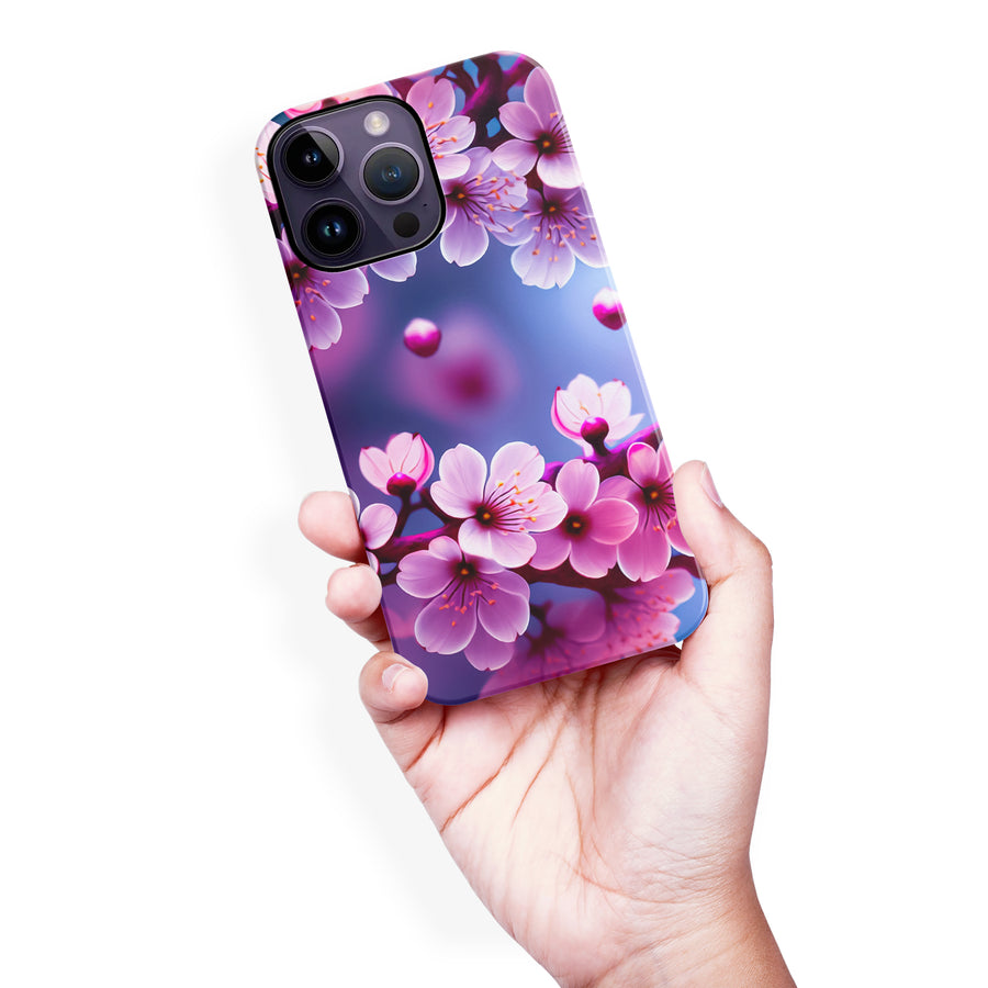 iPhone 14 Pro Max Sakura Phone Case in Purple