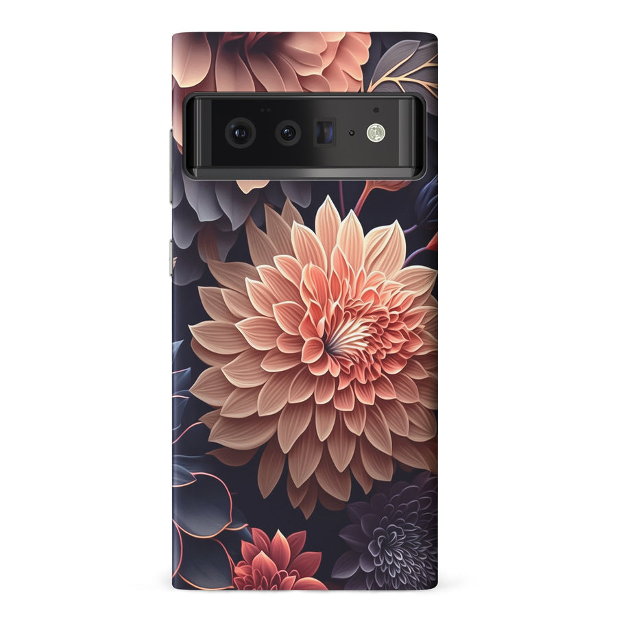Google Pixel 6 Pro Dahlia Phone Case in Black