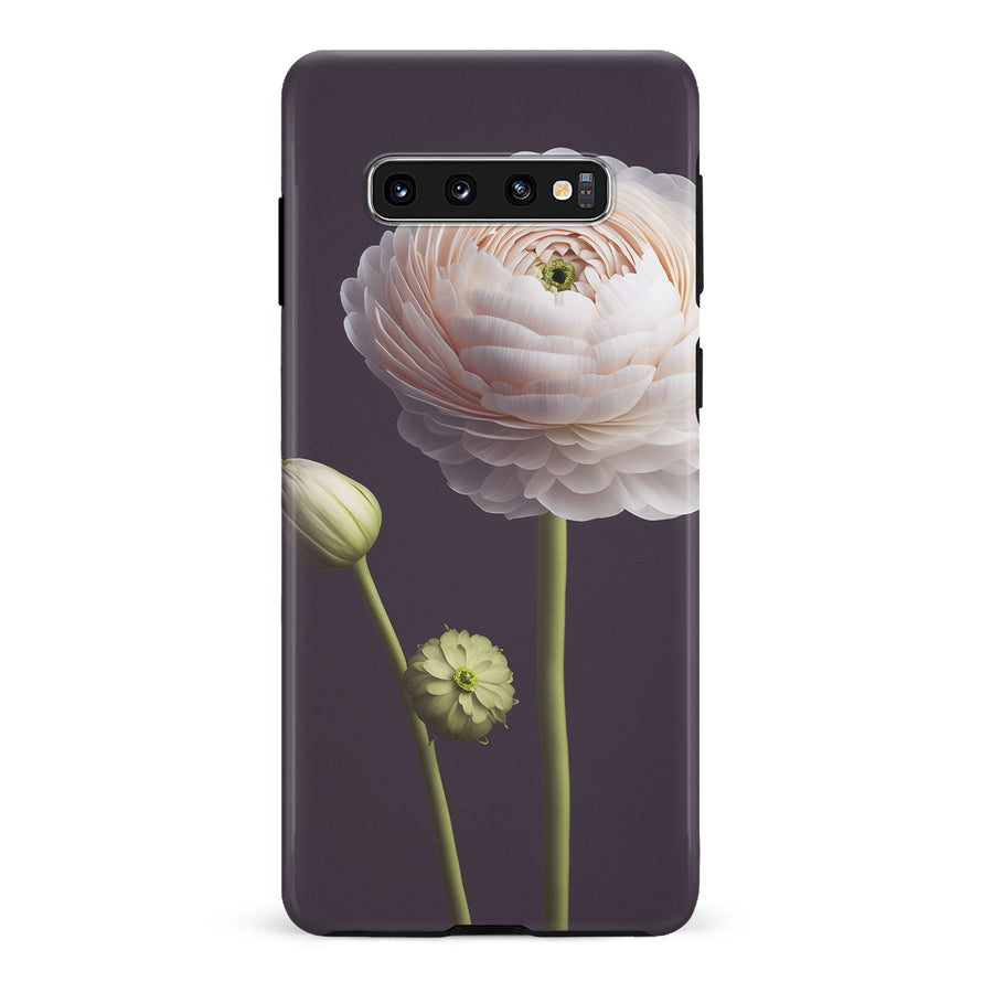 Samsung Galaxy S10 Persian Buttercup Phone Case in Black