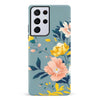 Samsung Galaxy S21 Ultra Hibiscus Phone Case in Blue
