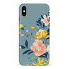 iPhone XS Max Hibiscus Phone Case in Blue