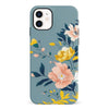 iPhone 12 Mini Hibiscus Phone Case in Blue