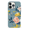 iPhone 13 Pro Hibiscus Phone Case in Blue