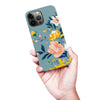 iPhone 13 Pro Max Hibiscus Phone Case in Blue
