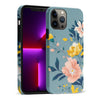 iPhone 13 Pro Max Hibiscus Phone Case in Blue