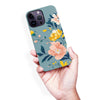 iPhone 14 Pro Max Hibiscus Phone Case in Blue
