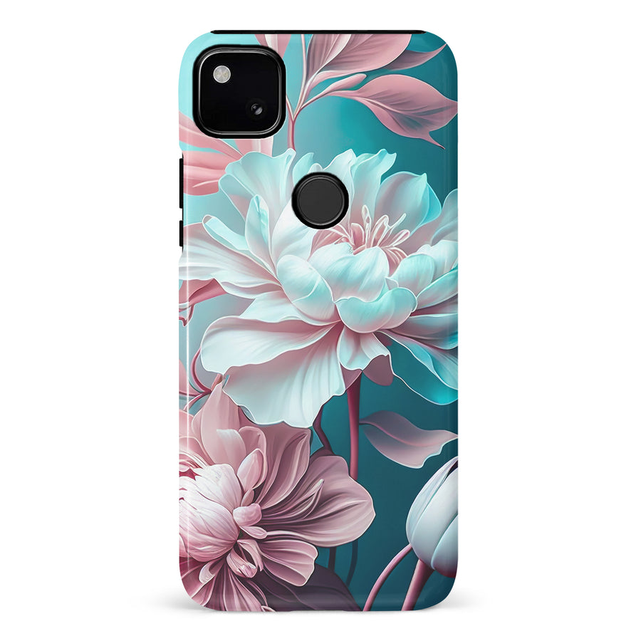 Google Pixel 4A Blossom Phone Case in Green