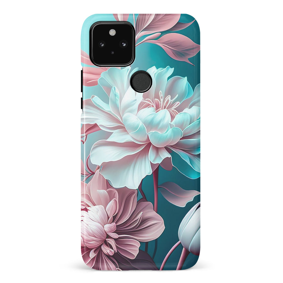 Google Pixel 5 Blossom Phone Case in Green