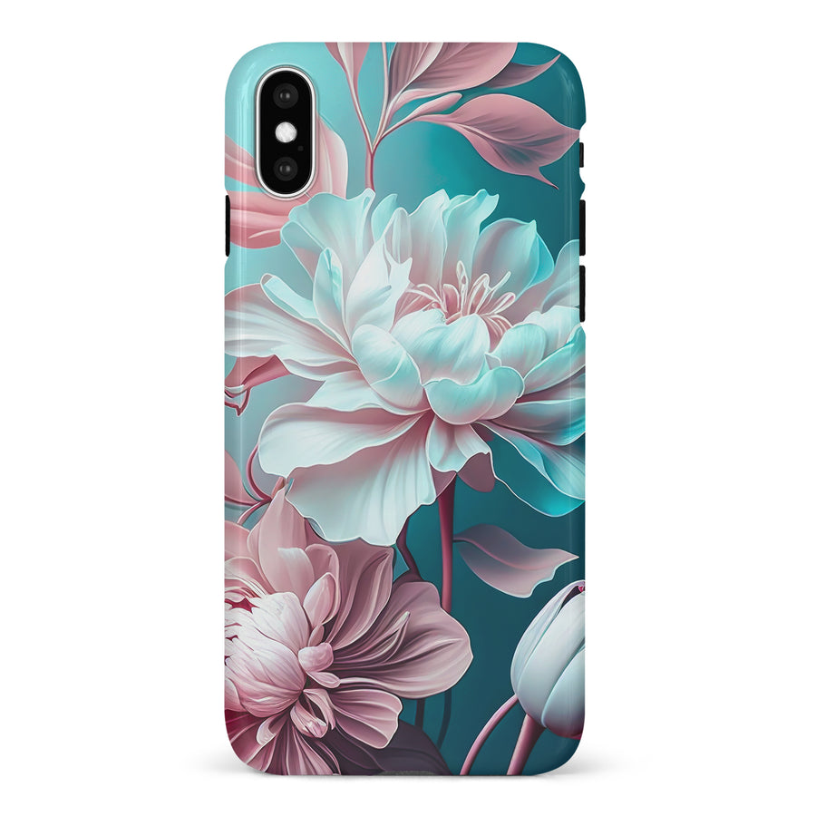 iPhone X/XS Blossom Phone Case in Green